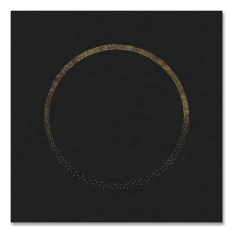 Scandinavian Classic Wall Art Golden Luxury Lips Leaves HD Canvas Poster Oil Painting Print Home Bedroom Living Room Decoration