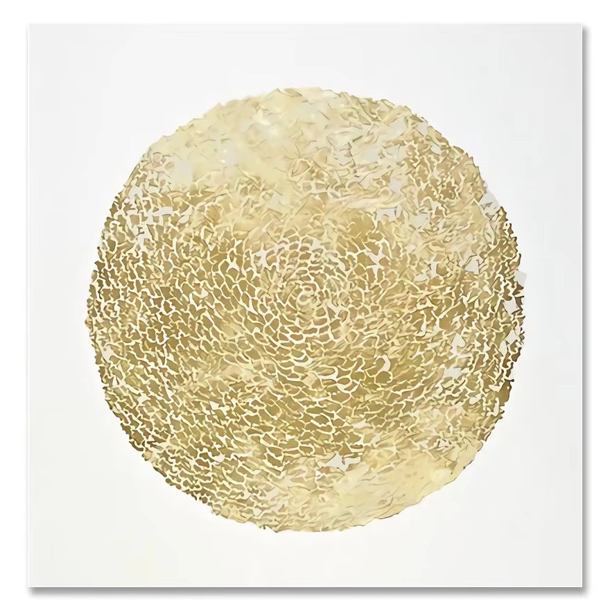 Scandinavian Classic Wall Art Golden Luxury Lips Leaves HD Canvas Poster Oil Painting Print Home Bedroom Living Room Decoration