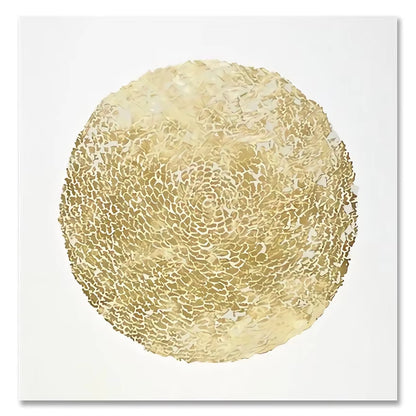 Scandinavian Classic Wall Art Golden Luxury Lips Leaves HD Canvas Poster Oil Painting Print Home Bedroom Living Room Decoration