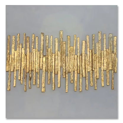 Scandinavian Classic Wall Art Golden Luxury Lips Leaves HD Canvas Poster Oil Painting Print Home Bedroom Living Room Decoration