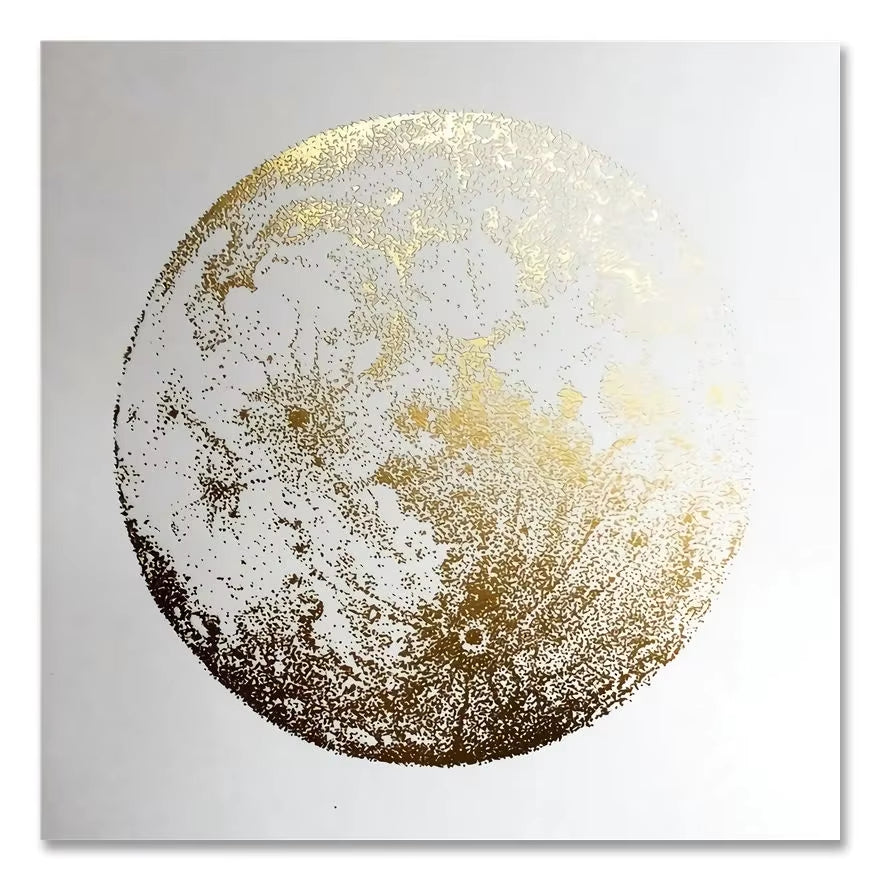 Scandinavian Classic Wall Art Golden Luxury Lips Leaves HD Canvas Poster Oil Painting Print Home Bedroom Living Room Decoration