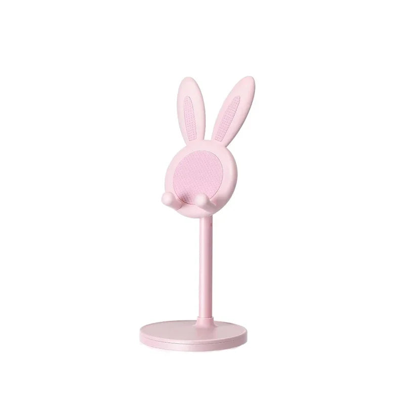 Cute Cartoon Bunny Phone Stand - Adjustable & Compatible with Iphone, Kindle, Ipad, Switch, Tablet & More!