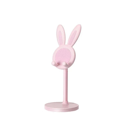 Cute Cartoon Bunny Phone Stand - Adjustable & Compatible with Iphone, Kindle, Ipad, Switch, Tablet & More!