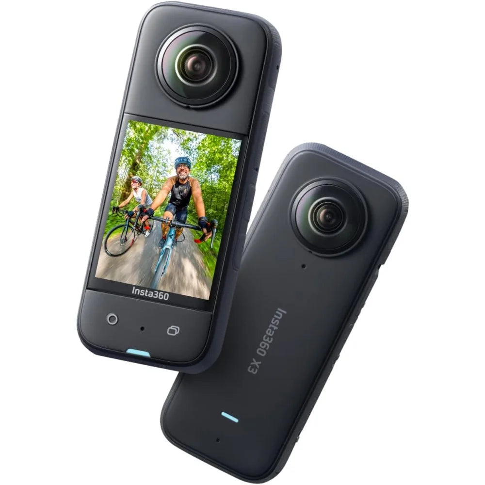 Waterproof 360 Action Camera with 1/2" 48MP Sensors, 5.7K 360 Active HDR Video, 72MP 360 Photo, 4K Single-Lens